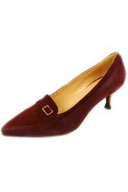  Bordeaux Suede Heel