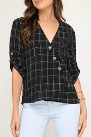  Angle Button Blouse