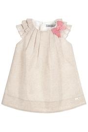  Beige Metallic Dress