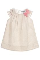  Beige Metallic Dress