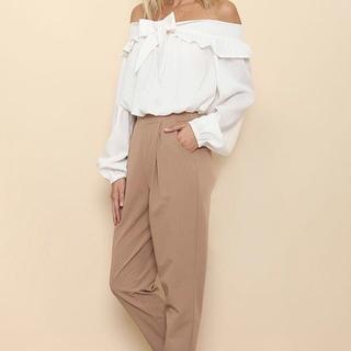 White Off Shoulder Blouse