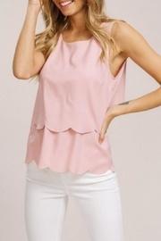  Open-back Scallop Top