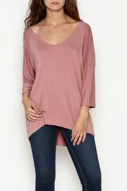  Mauve V Neck Blouse