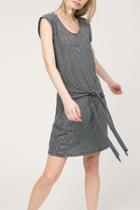  Stripe Tie-waist Dress