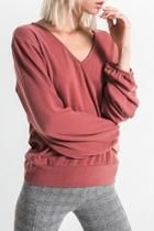  Sienna Knit Top With Lower Back Knot And Tie