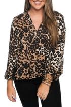  Leopard Meredith Blouse