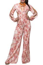  Cutout Coral Jumpsuit