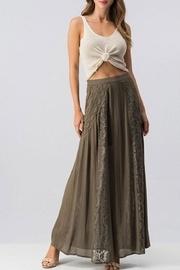  Lace-maxi-skirt With Lining