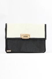  Black White Isabel Clutch