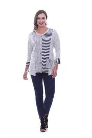  Stripe Asymmetrical Top