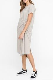  Knot Twist Midi Dress