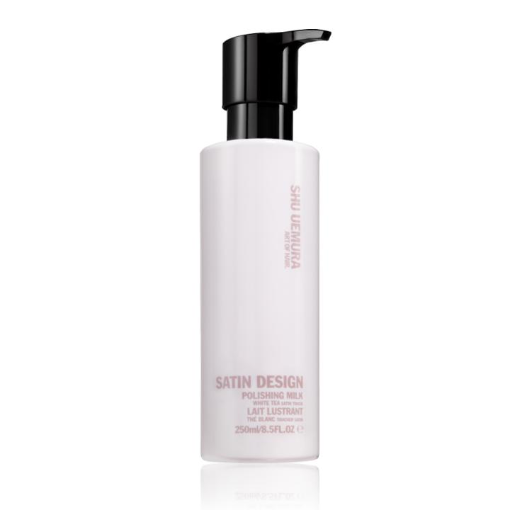 Shu Uemura Art Of Hair Satin Design Polishing Milk Anti Frizz Blow Dry Lotion And Heat Protectant 8.5 Fl Oz / 250 Ml