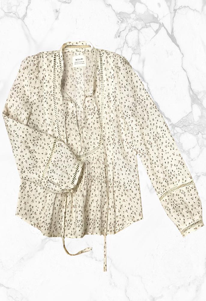 Mcguire Lillet Blouse With Crochet Trim