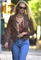 Blank Nyc Suede Moto Jacket As Seen On Candice Swanepoel