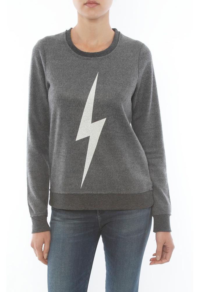Chaser Bolt Crew Neck Long Sleeve Panel Tee