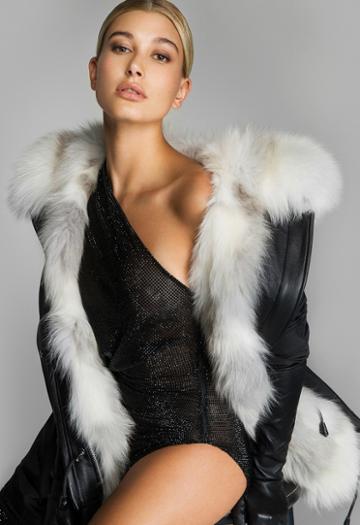 Nicole Benisti I Am Belleville Reversible Fur Lined Parka As Seen On Hailey Baldwin