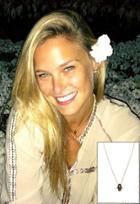 Jennifer Zeuner Faith 1/2 Hamsa Necklace As Seen On Bar Refaeli