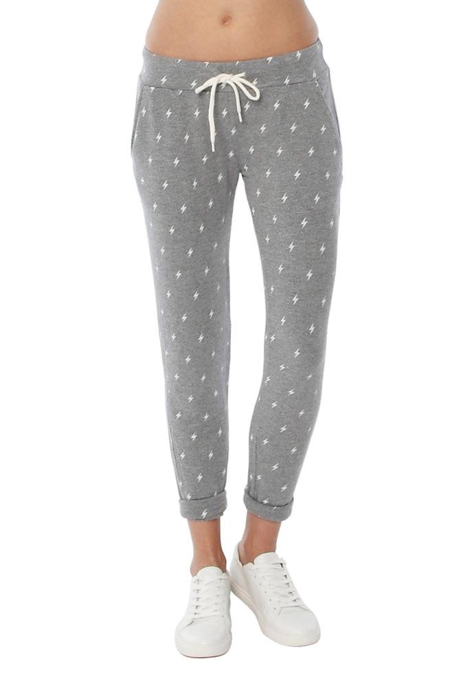 Monrow Sporty Sweat With Lightning Print
