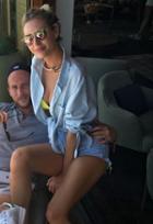 Elle-est-grece Bonjour Baby Linen Shirt As Seen On Morgan Stewart