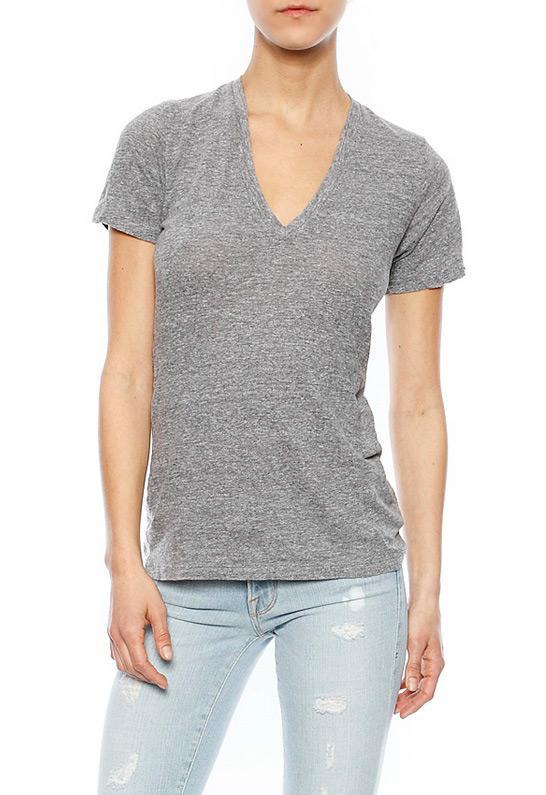 Monrow Granite V Neck Tee