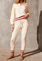 Monrow Sporty Sweatpant With Stripe Rib