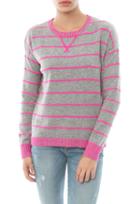 Autumn Cashmere Tuck Stitch Stripe Sweater