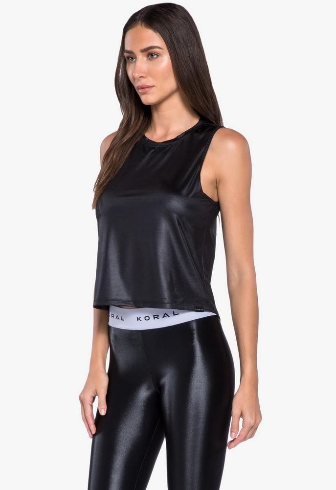 Koral Activewear Logo Glamour Muscle Tank
