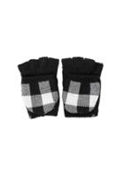 Plush Plaid Texting Mittens