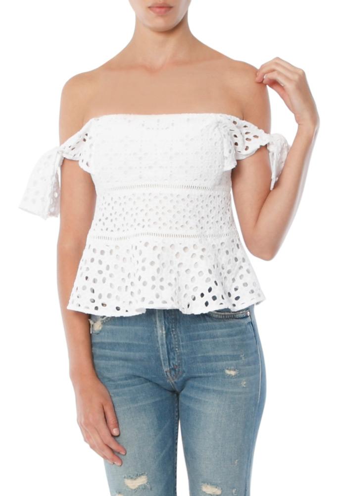 Rebecca Taylor Amora Eyelet Top