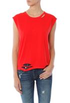 Sundry Sleeveless Tee With Cuts