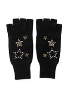 Autumn Cashmere Studded Stars Fingerless Gloves