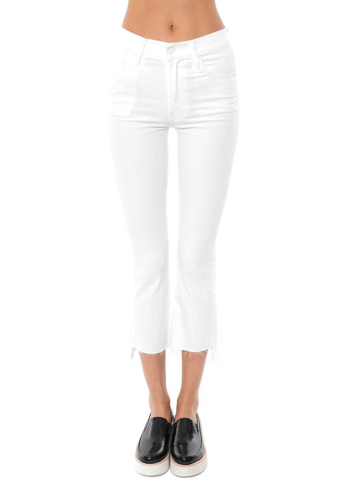 Mother Insider Crop Step Fray Jean