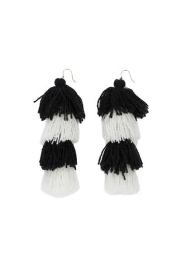 Misa Los Angeles Stacked Tassel Earring