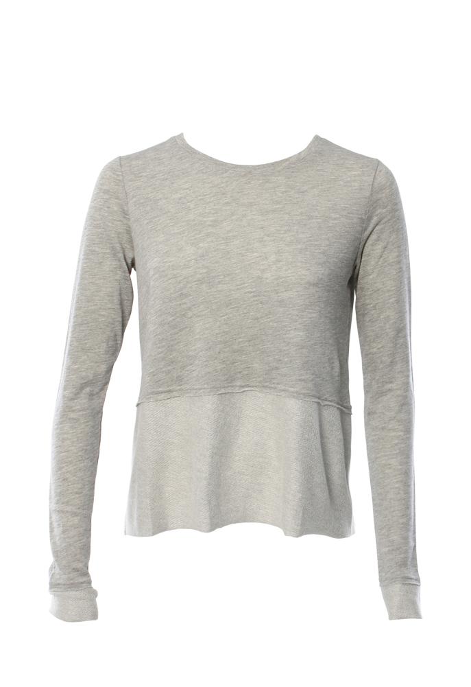 Generation Love Wren Split Black Sweatshirt With Reverse Layer