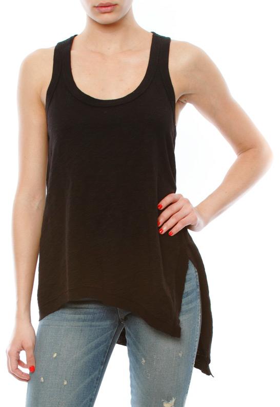 Wilt Slub Jersey Slit Shrunken Tank