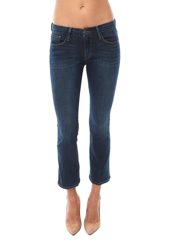 Frame Denim Cropped Mini Bootcut Jean