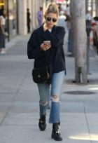 Mother Insider Crop Step Fray Jean As Seen On Ashley Benson