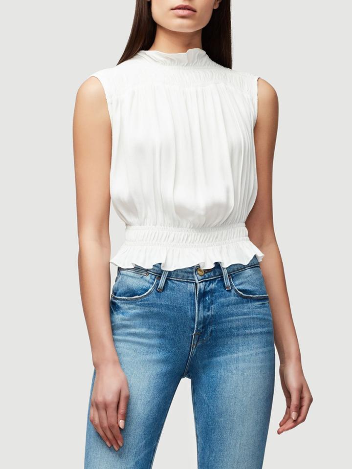 Frame Denim Soft Smocked Blouse