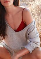 Nation Ltd Raya Boxy Deep V Sweatshirt