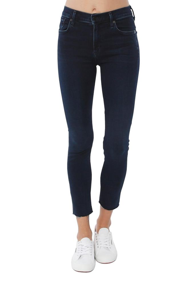A Gold E Sophie Crop Jean With Raw Hem