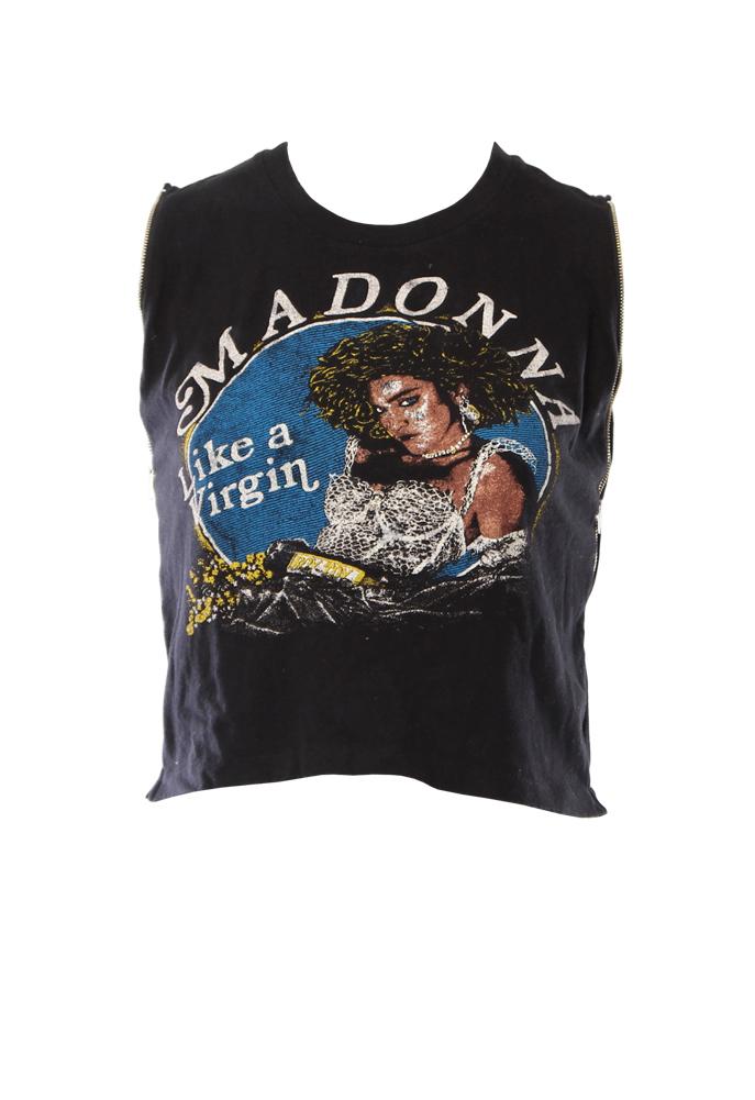 Madeworn Madonna Like A Virgin Zip Muscle Tee