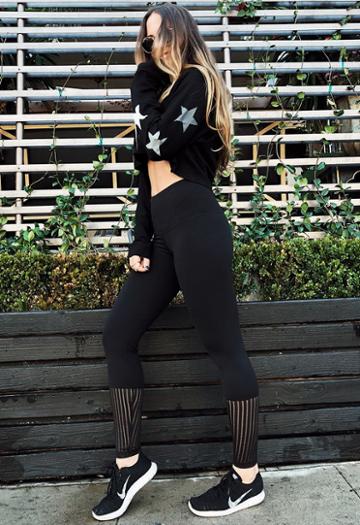 Strut-this Stars Crop Hoodie