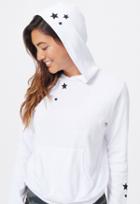 Monrow Pullover Hoodie With Embroidered Stars