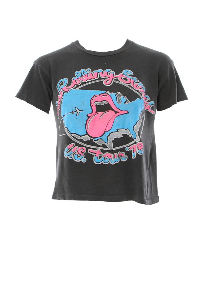 Madeworn Rolling Stones Us Tour '78 Crop Tee