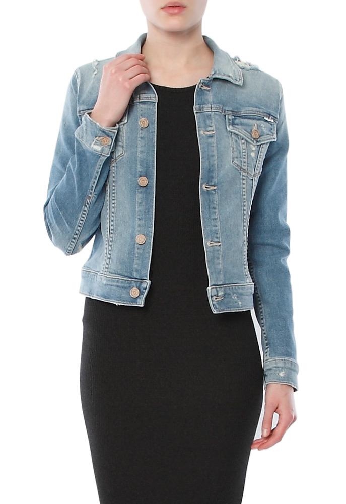 Mother The Bruiser Crop Denim Jacket