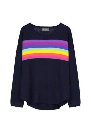 Wyse London Ines Rainbow Slouchy Sweater