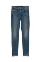 Mother The Looker Ankle Step Fray Jean