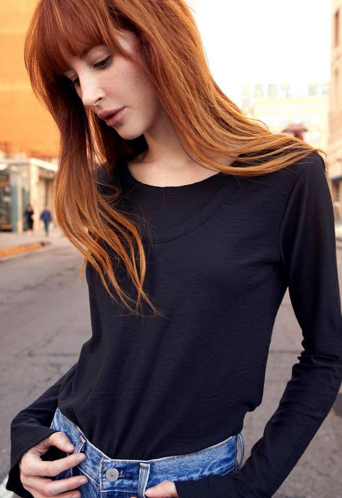 Nation Ltd Tamar Double Neck Tee