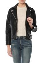 Moon River Faux Leather Biker Jacket
