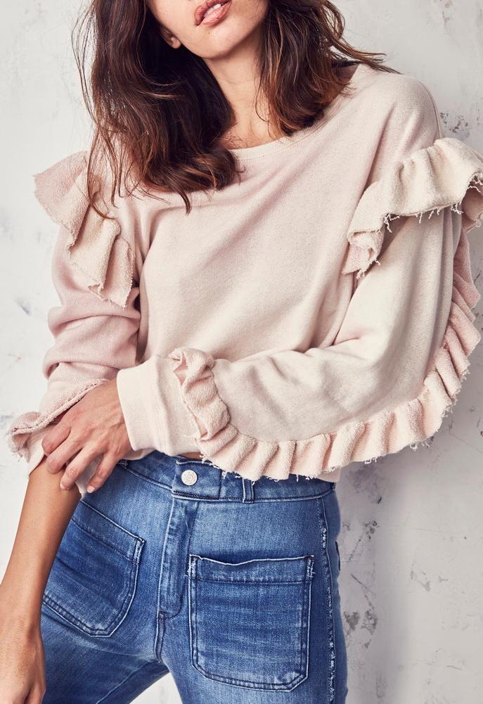Loveshackfancy Ruffle Sweatshirt
